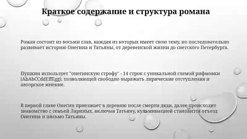 Обризни система роман стихах Пушкина Евгини Онегин 3