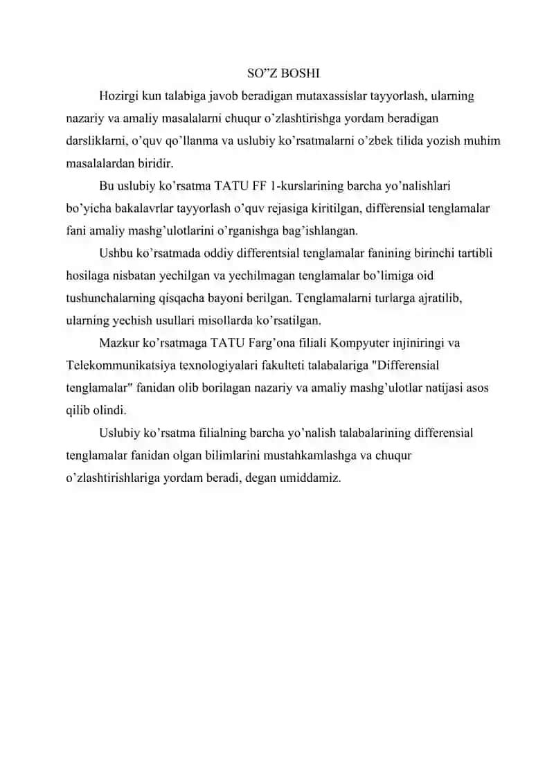 Differensial tenglamalar 3