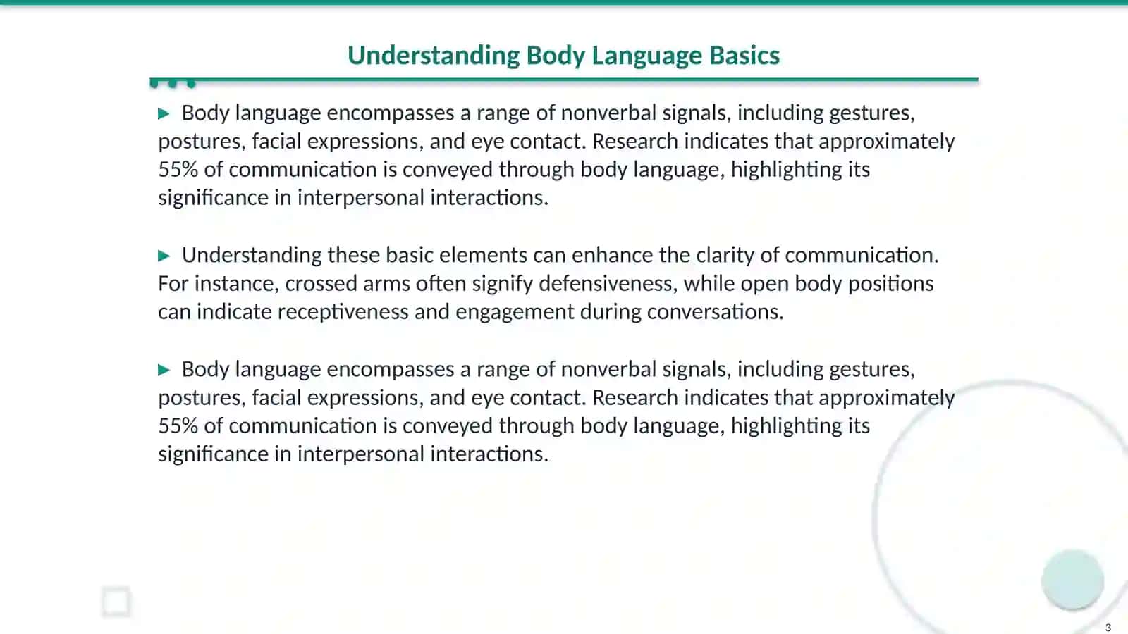The power of body language 3