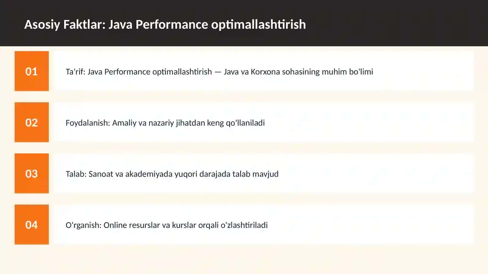 DASTURLASH | JAVA VA KORXONA 3