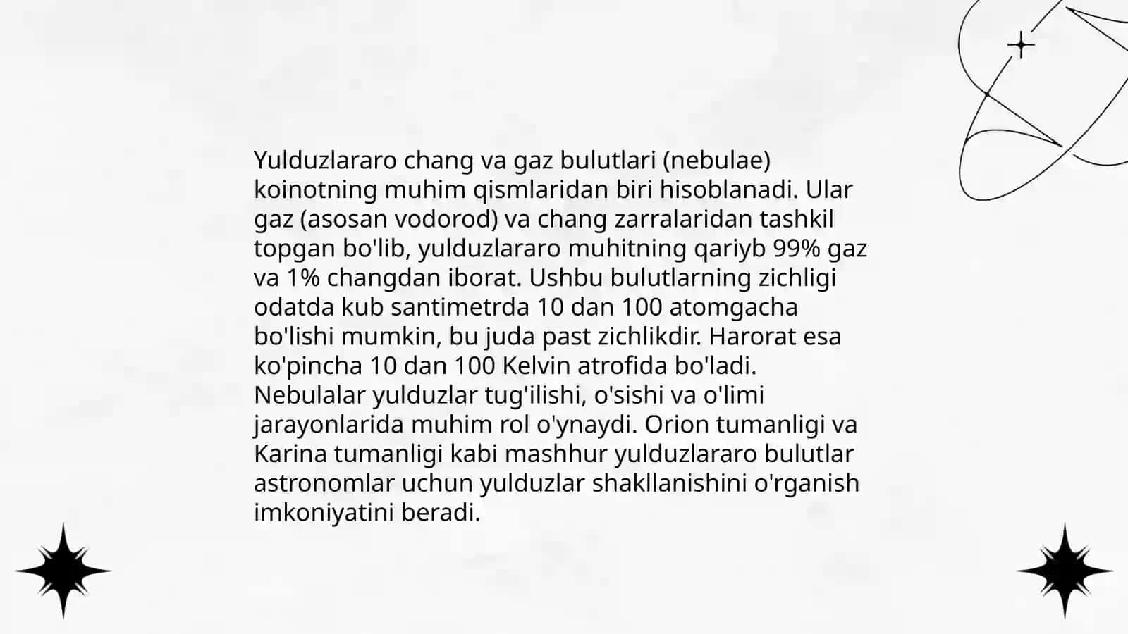 Yuldizlararo kosmik ta’sirlar 3