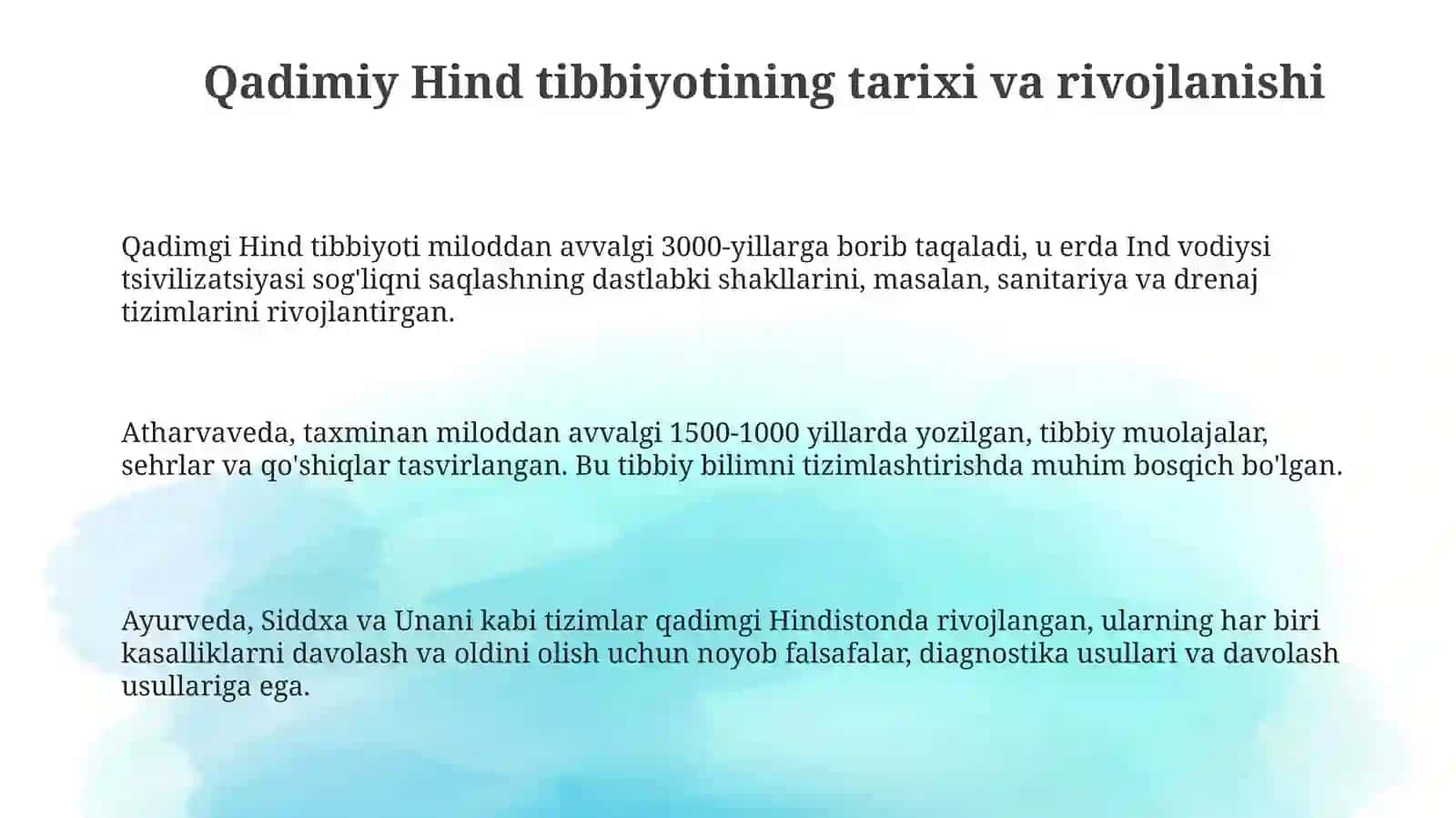 Qadimgi Hind tibbiyoti 3