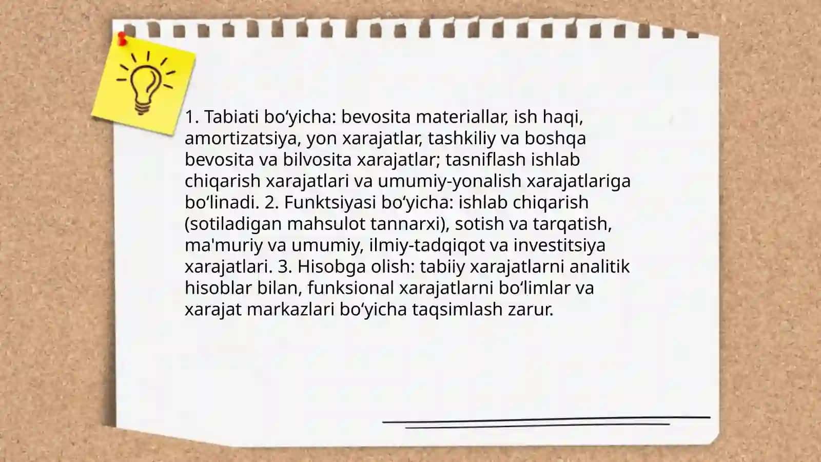 Biznes harajatlarini hisobga olish va taqsimlash 3