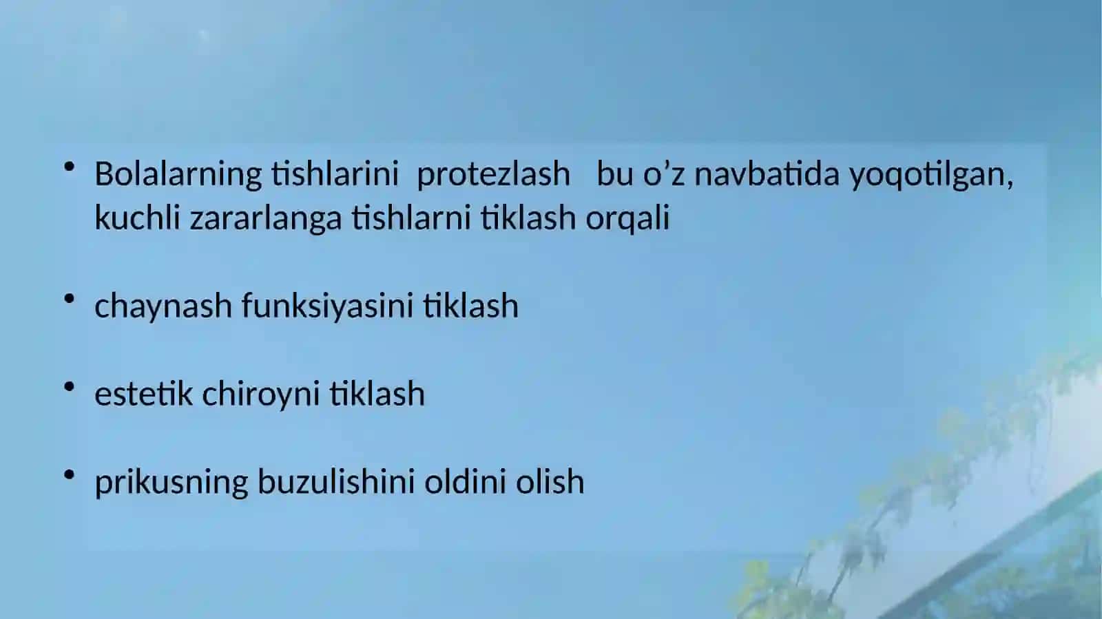 Mavzu: Bolalar tishini protezlashni tashkil etish 3