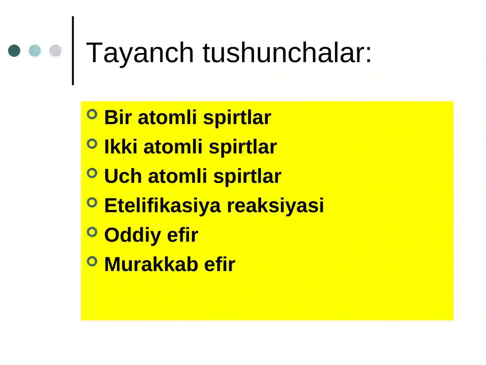 Spirtlar va oddiy efirlar 3