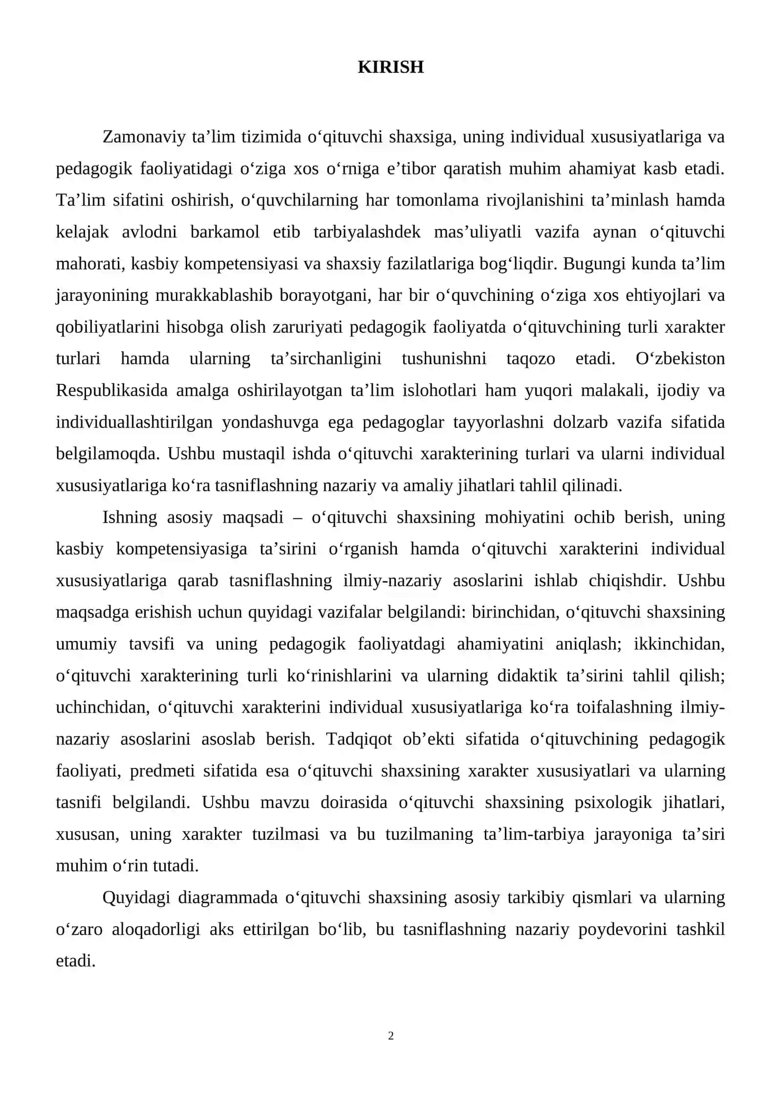 O‘qituvchi xarakteri va uning individual xususiyatiga qarab toifaga bo‘linishi 3
