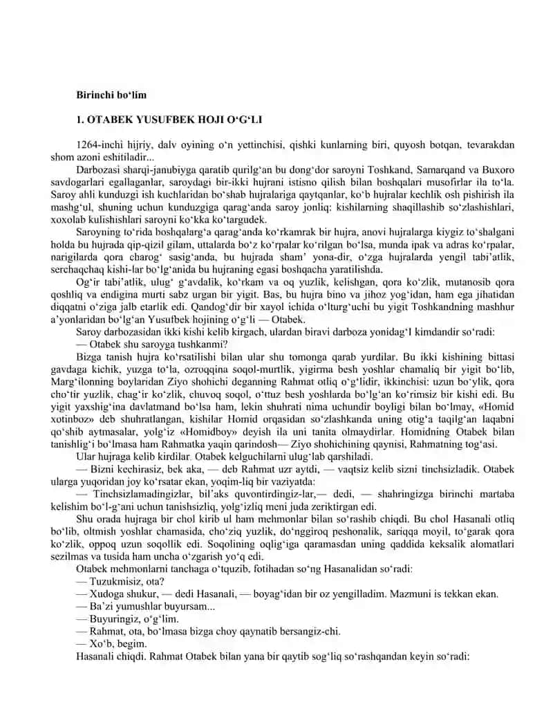 O‘TKAN KUNLAR 3