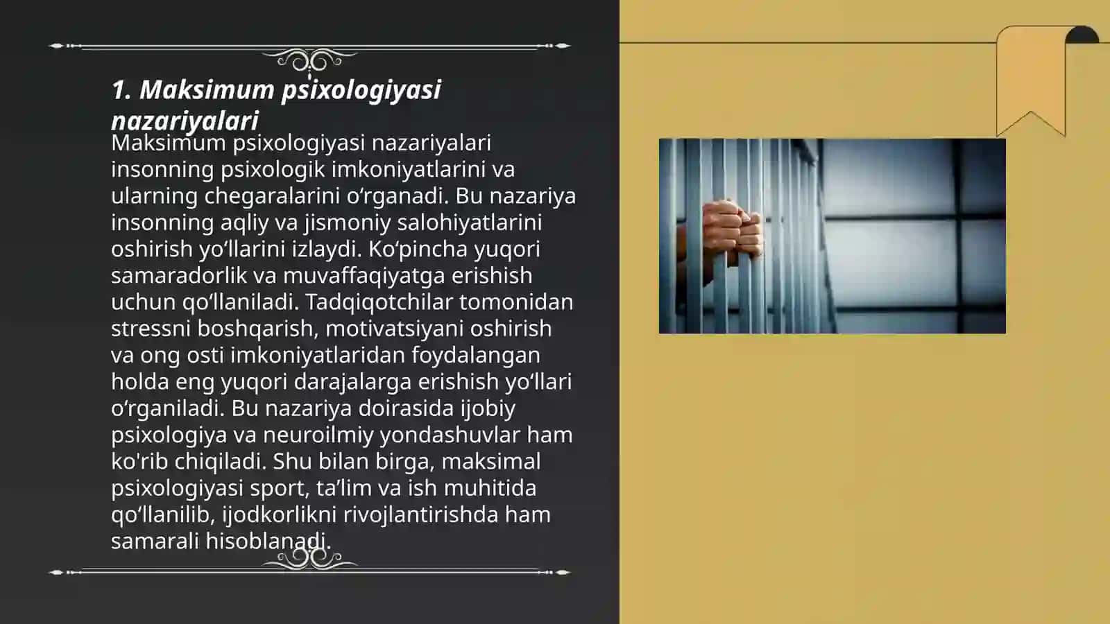 Maksimum psixologiyasi nazariyalari 3