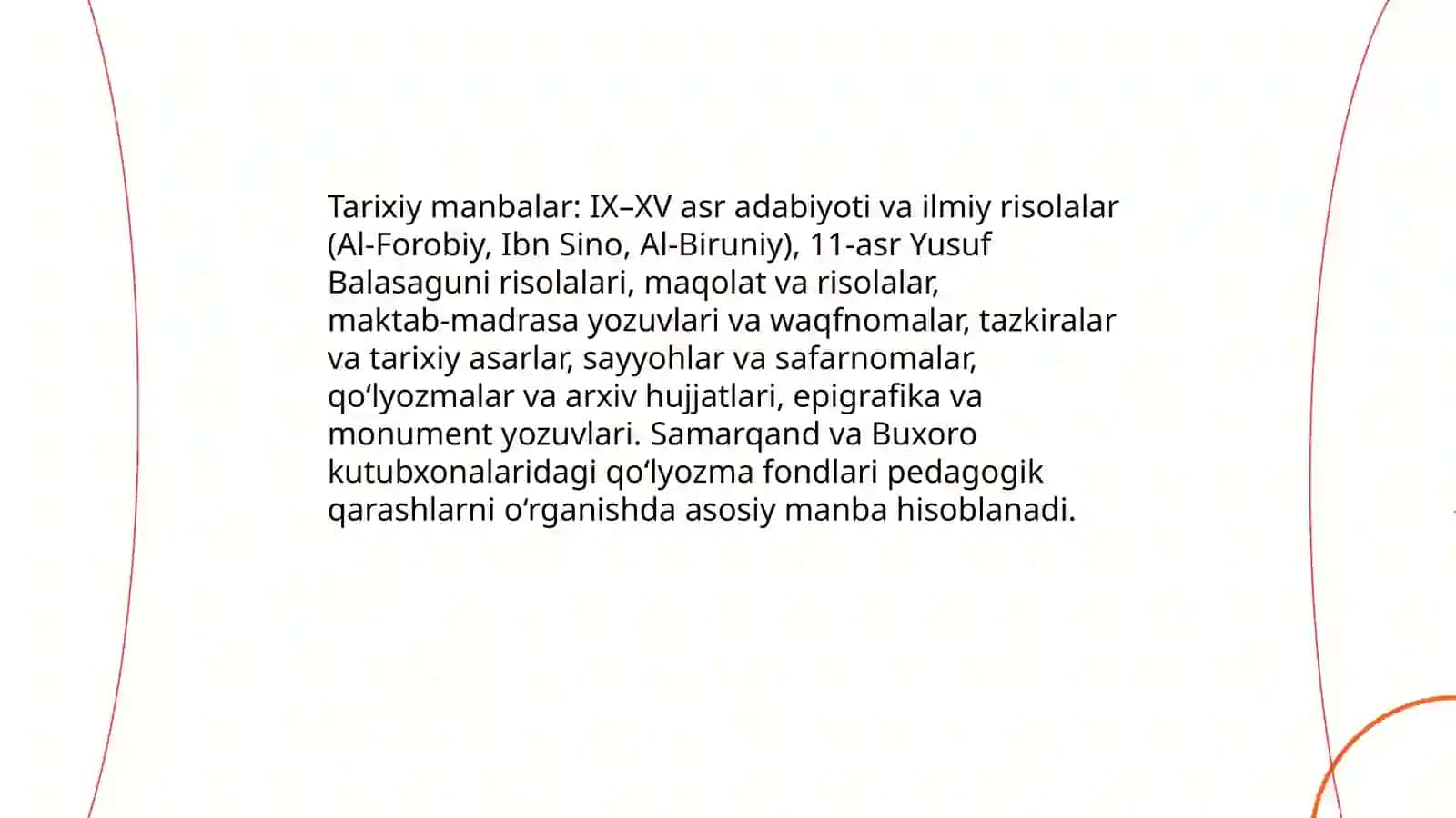 O‘rta Osiyo mutafakkirlarining pedagogik qarashlarining zamonaviy ta’limdagi ahamiyati 3