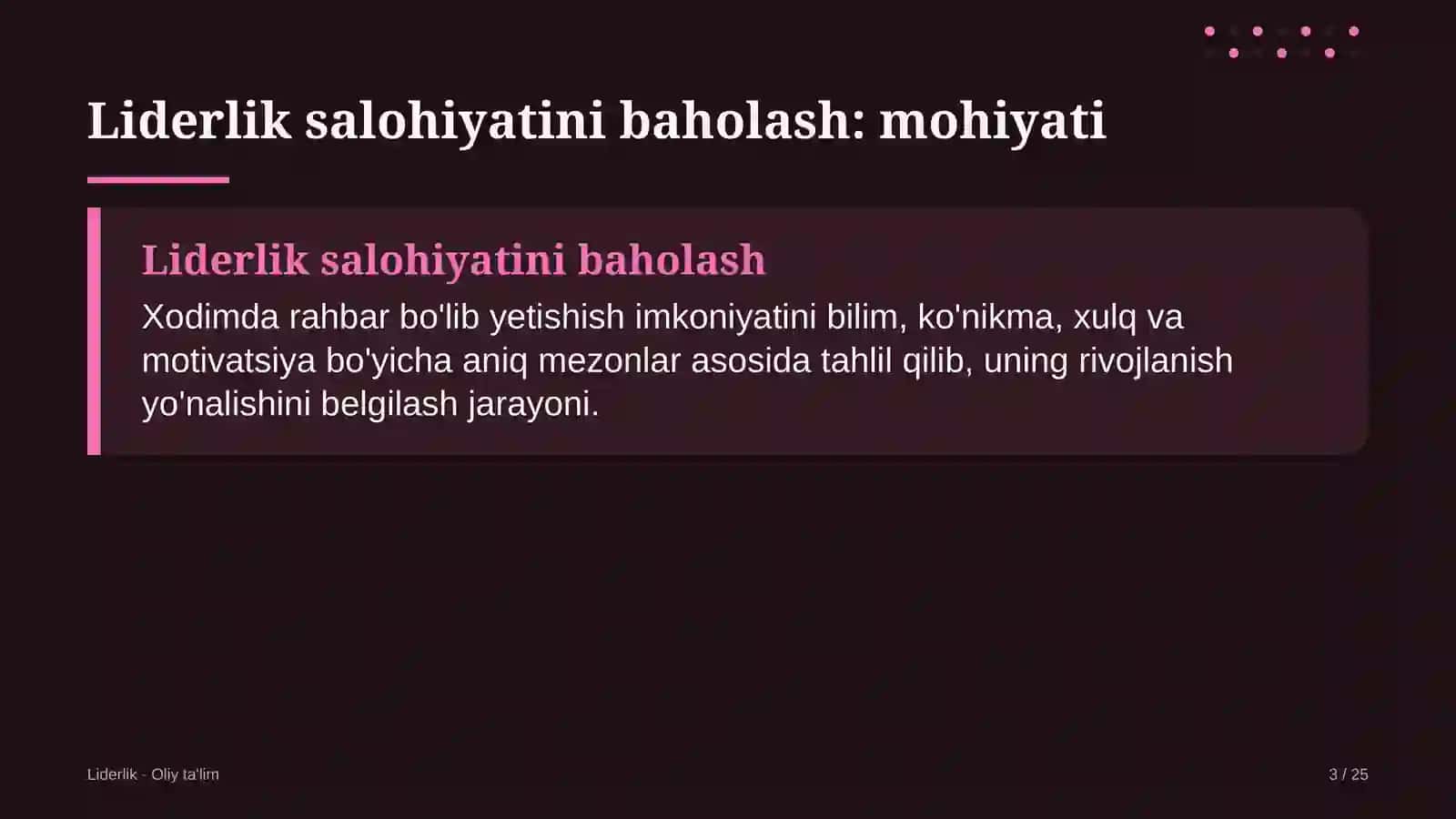 blokcheyn loyihalarida liderlik salohiyatini baholash 3594 3