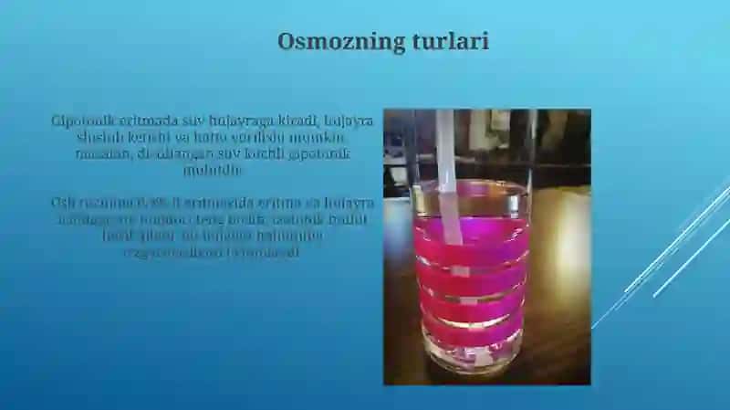 Osmos hodisasi 3