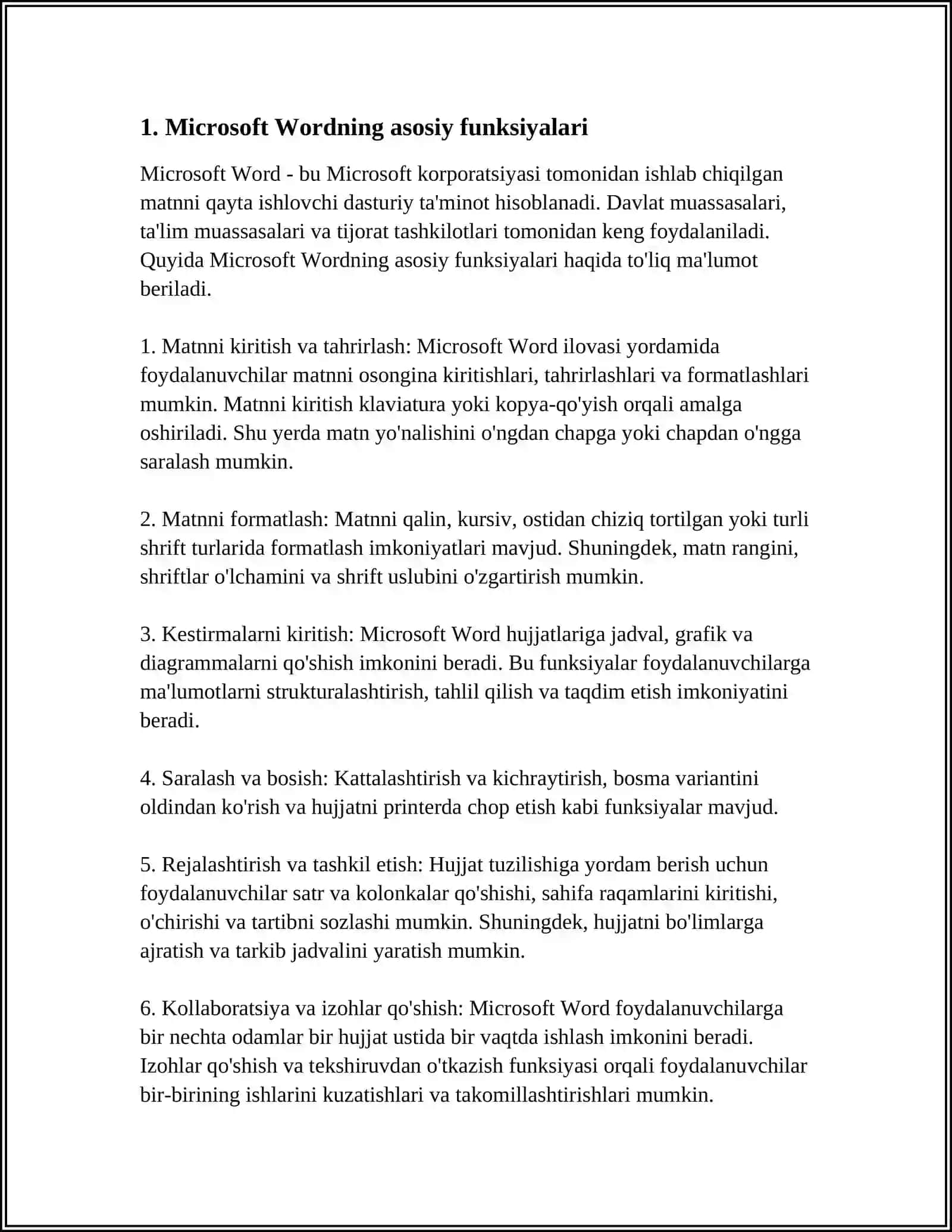 MS OFFICE DASTURLAR PAKETI 3