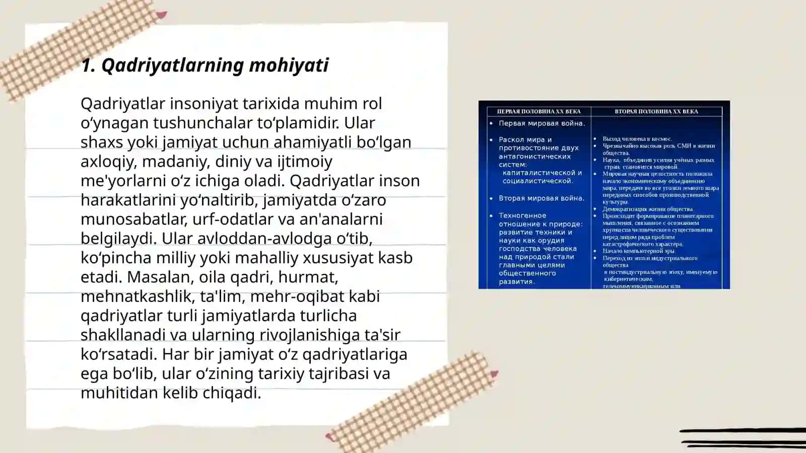 Qadryatlar falsafasi 3