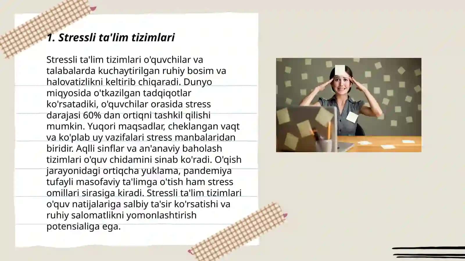 Stressli ta'lim 3