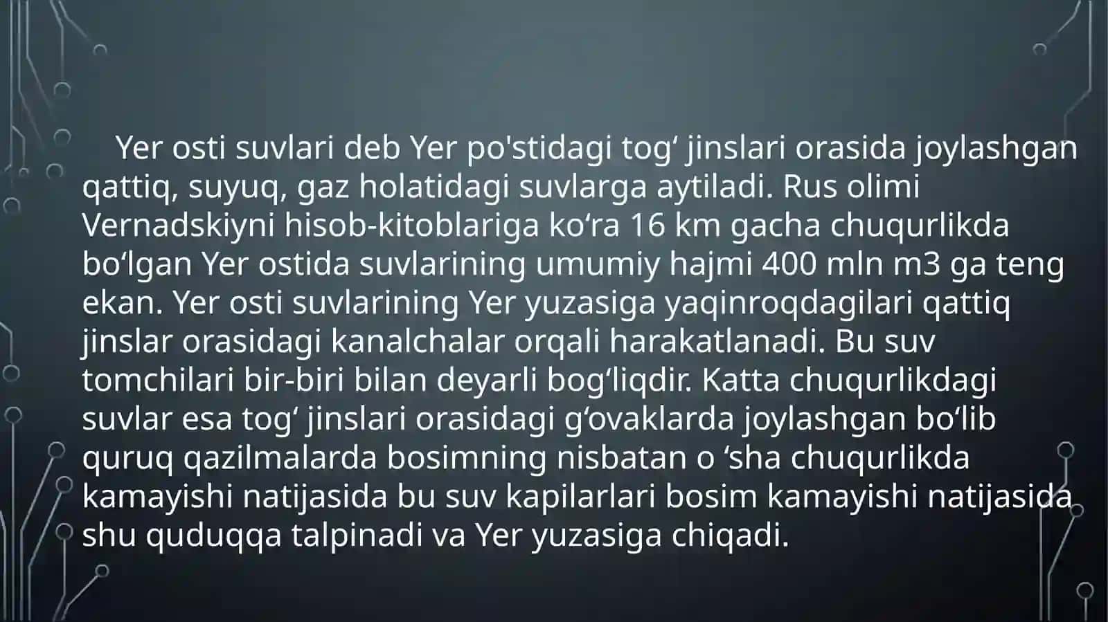 YER OSTI SUVLARI 3