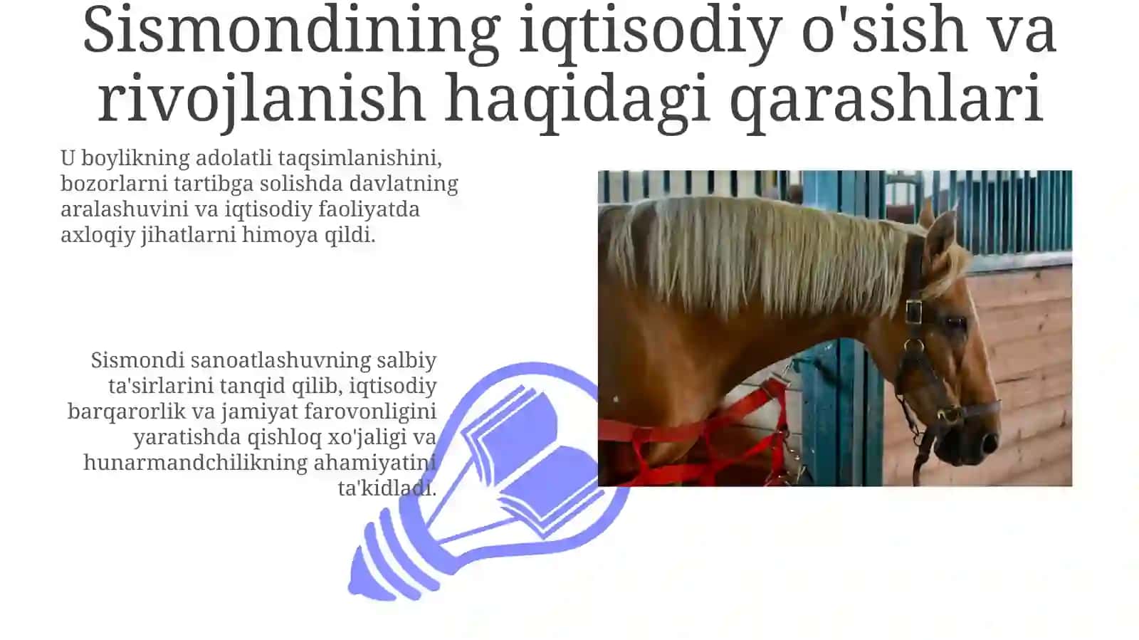 Sismondining iqtisodiy mavzudagi asarlari va ularning mazmuni 3