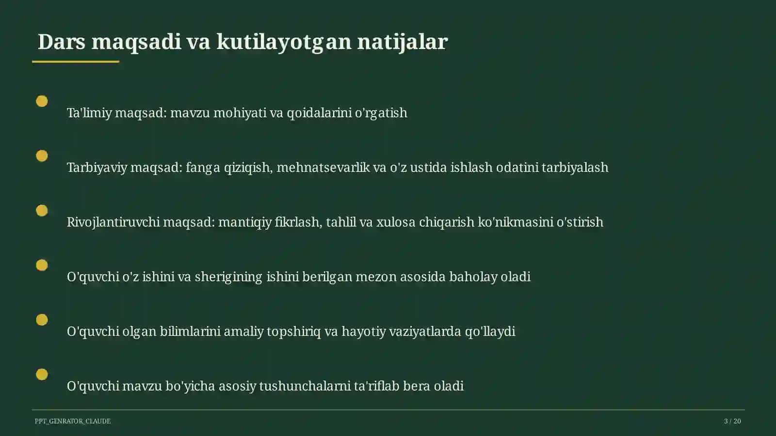 Sun'iy intellekt vositalari o'qituvchi uchun 3