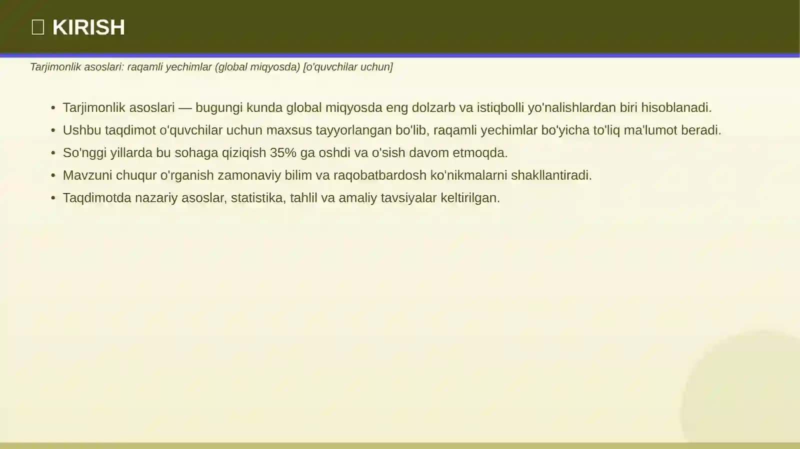 TARJIMONLIK ASOSLARI 3