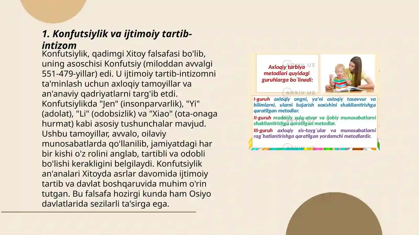 Konfutsiylik taʼlimotida ijtimoiy - axloqiy masalalar 3