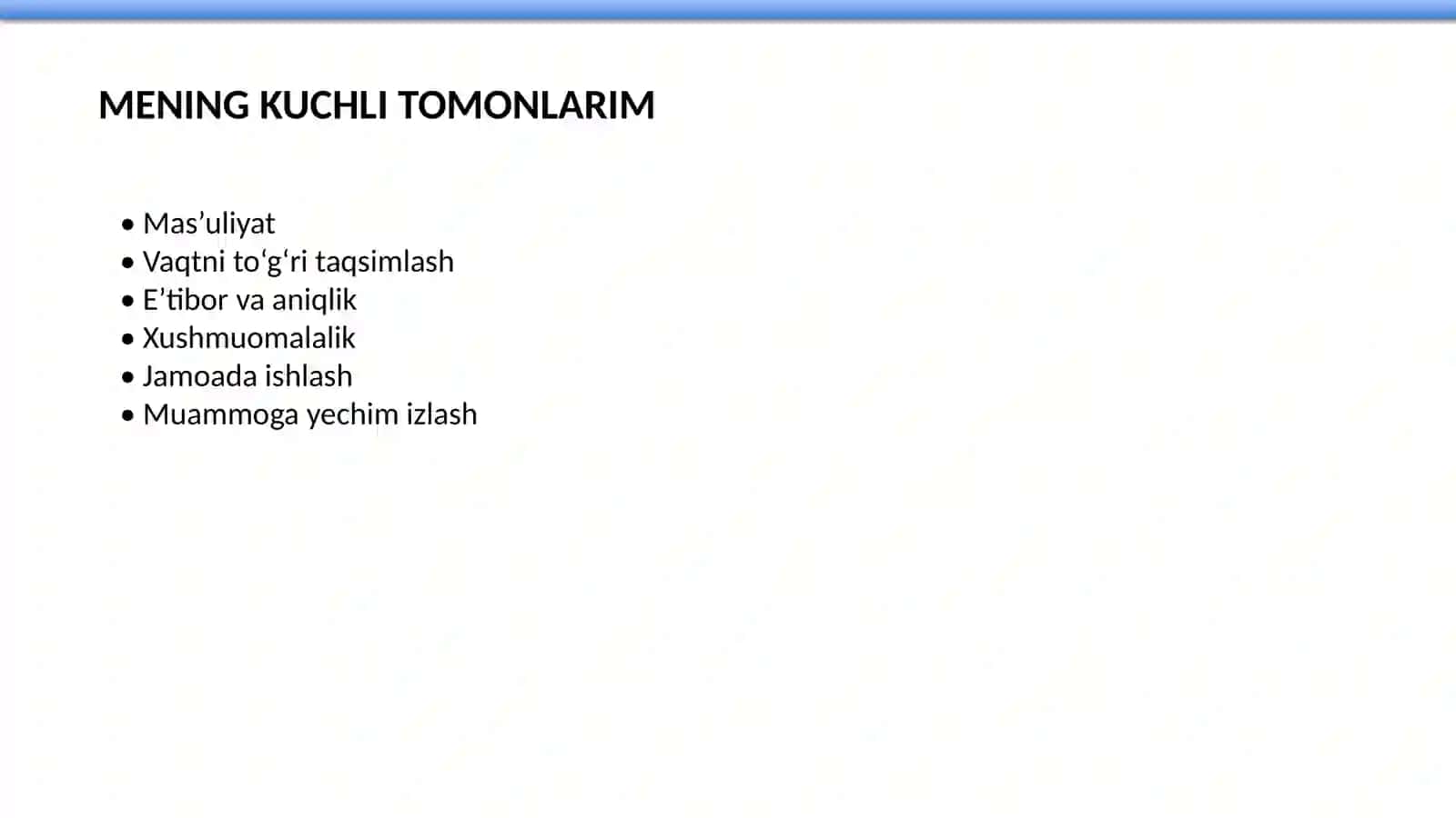 Qisqa professional taqdimot 3