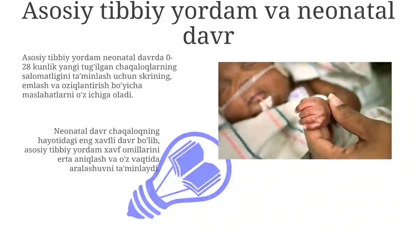 Asosiy tibbiy yordam va neonatal davr 3