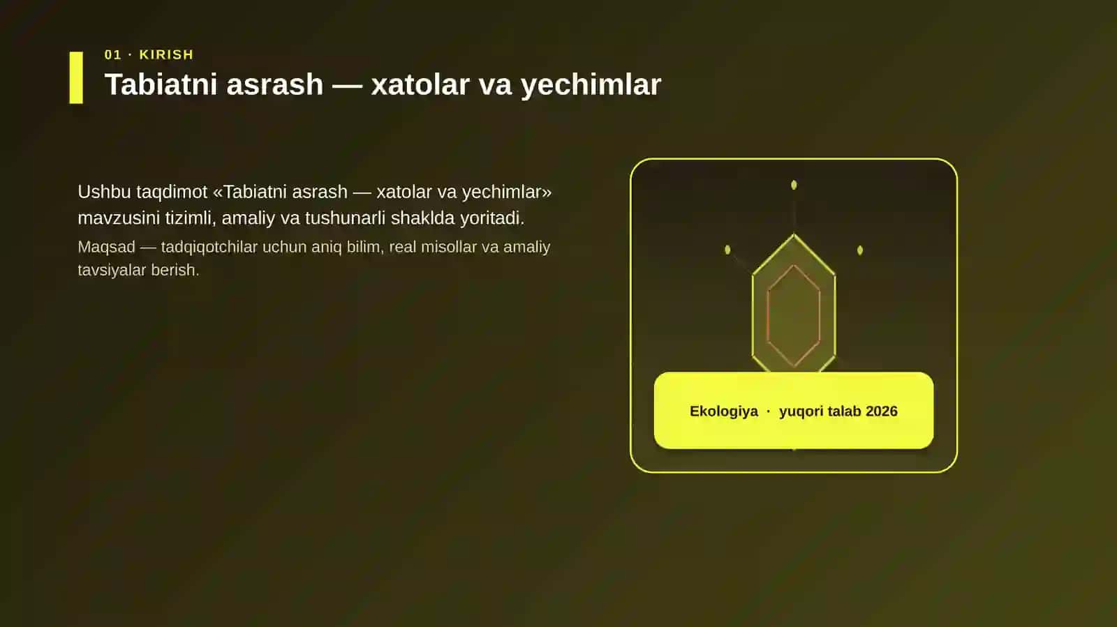 Tabiatni asrash — xatolar va yechimlar 3