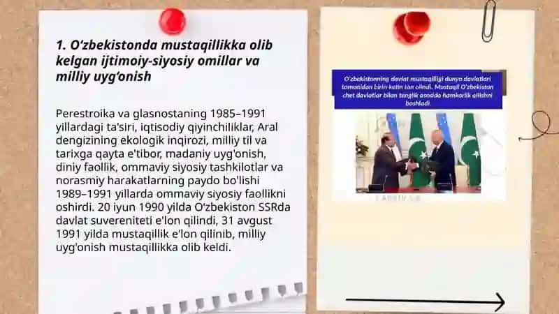 O‘zbekiston mustaqilg‘a erishish jarayoni 3