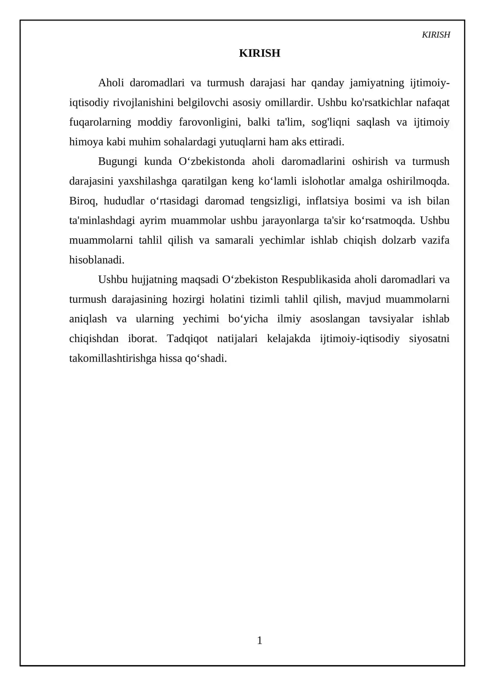Aholi daromadlari va turmush darajasi 3