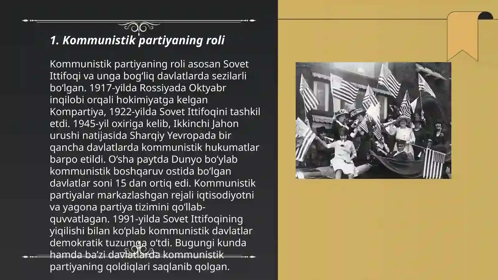 Kommunistik partiyaning roli 3
