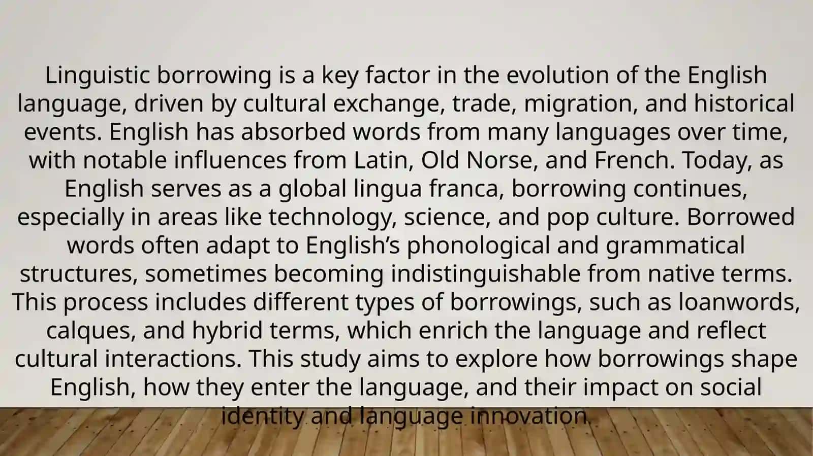 Peculiarities of borrowings in Modern English 3