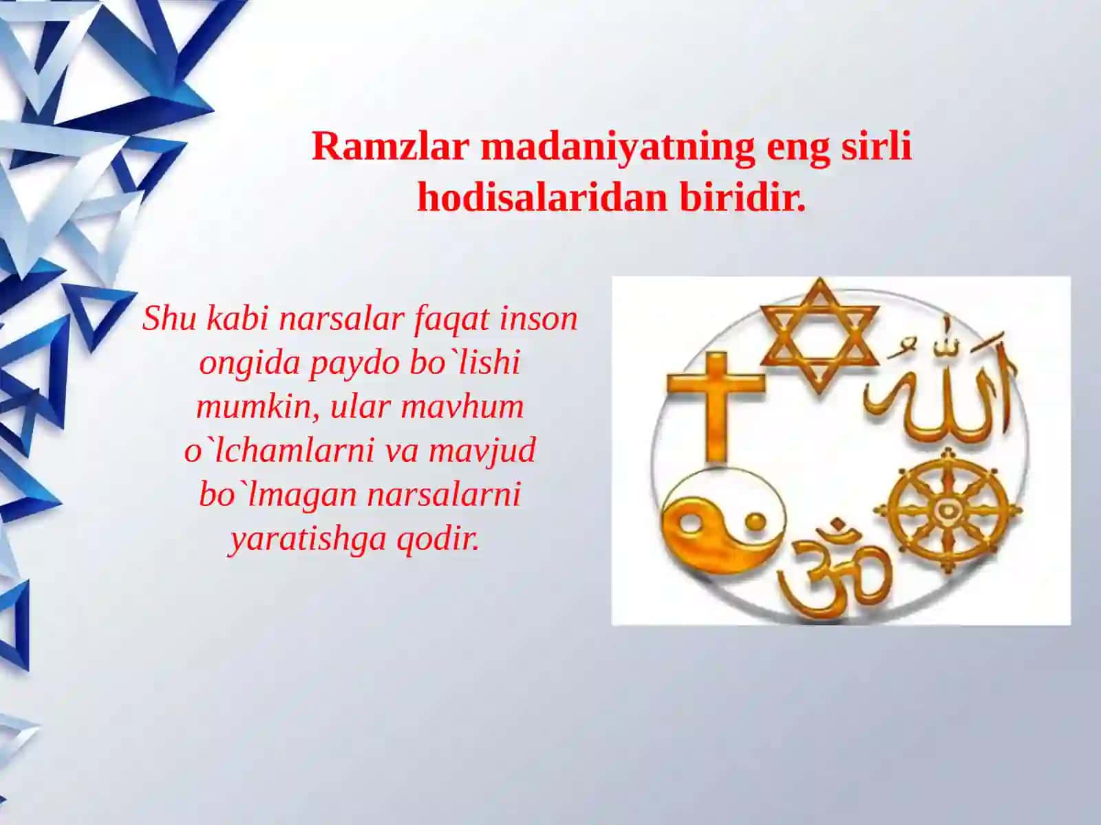 DINIY RAMZLARNING ZAMONAVIY TALQINLARI 3