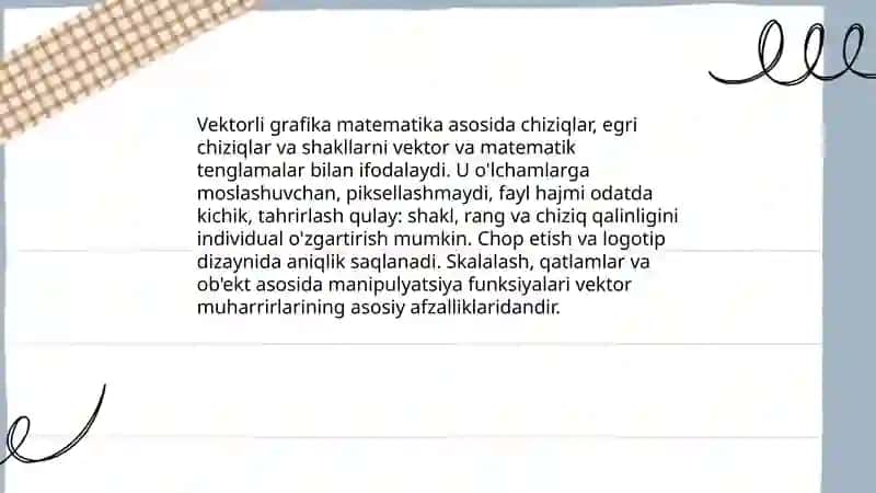 Vektorli grafika muharrir paketlari va ularda ishlash Fox 3