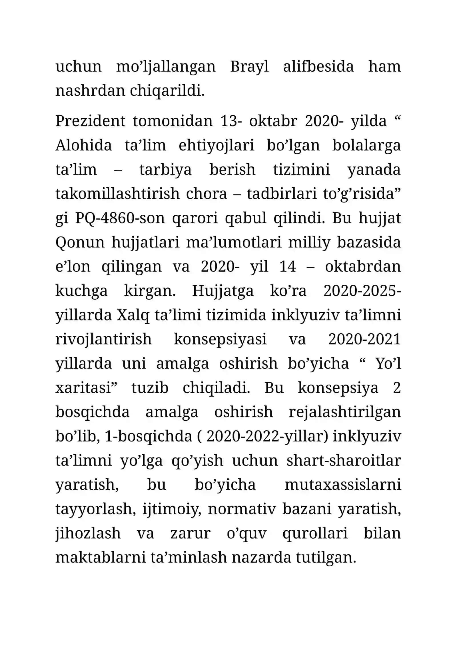 IMKONIYATI CHEKLANGAN BOLALARNING TA’LIM-TARBIYA OLISHLARI 3