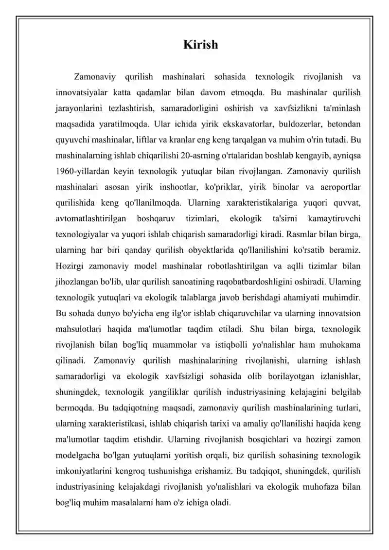 Zamonaviy Qurilish Mashinalari 3