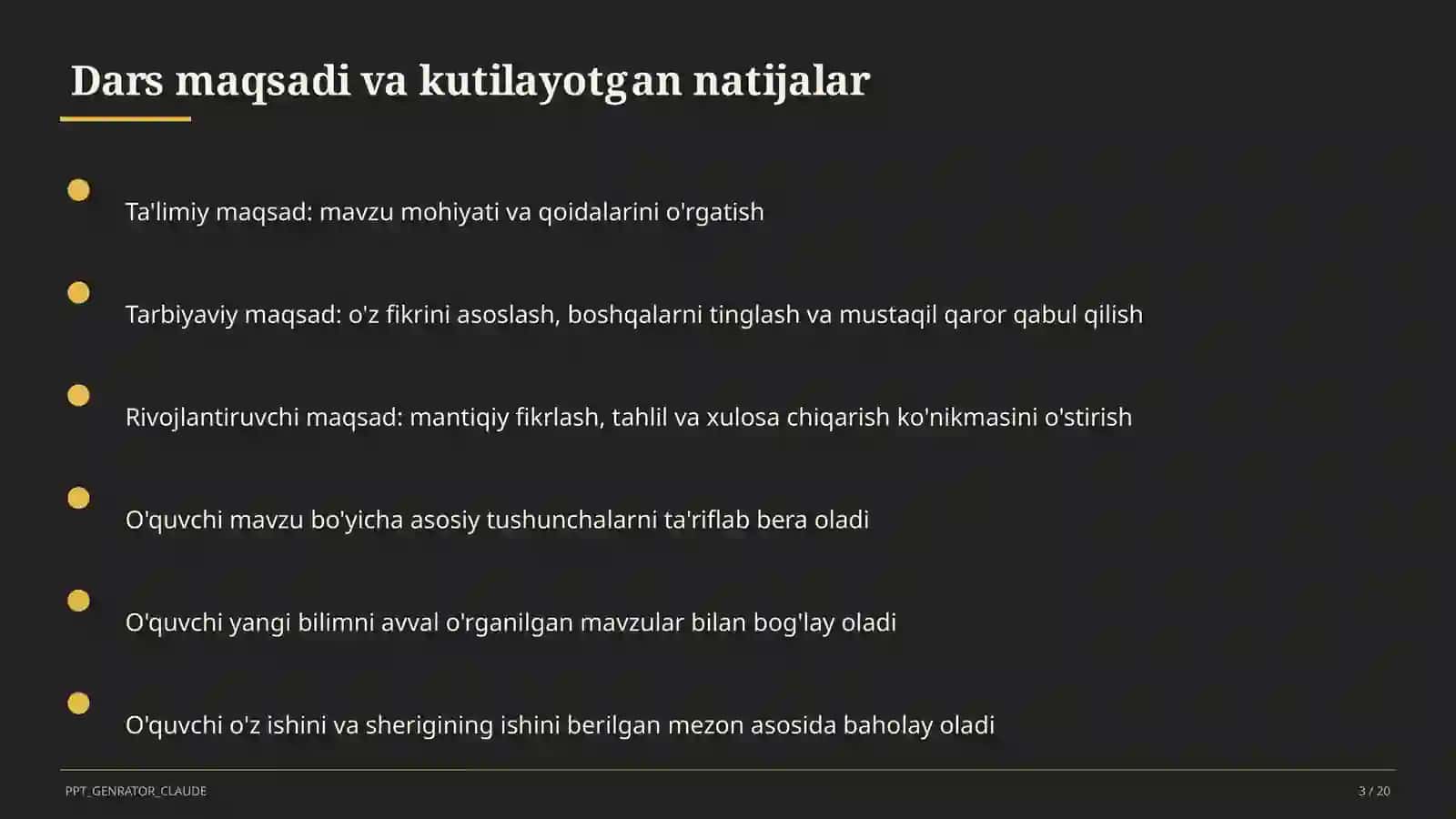 ChatGPT yordamida dars materiallari tayyorlash 3