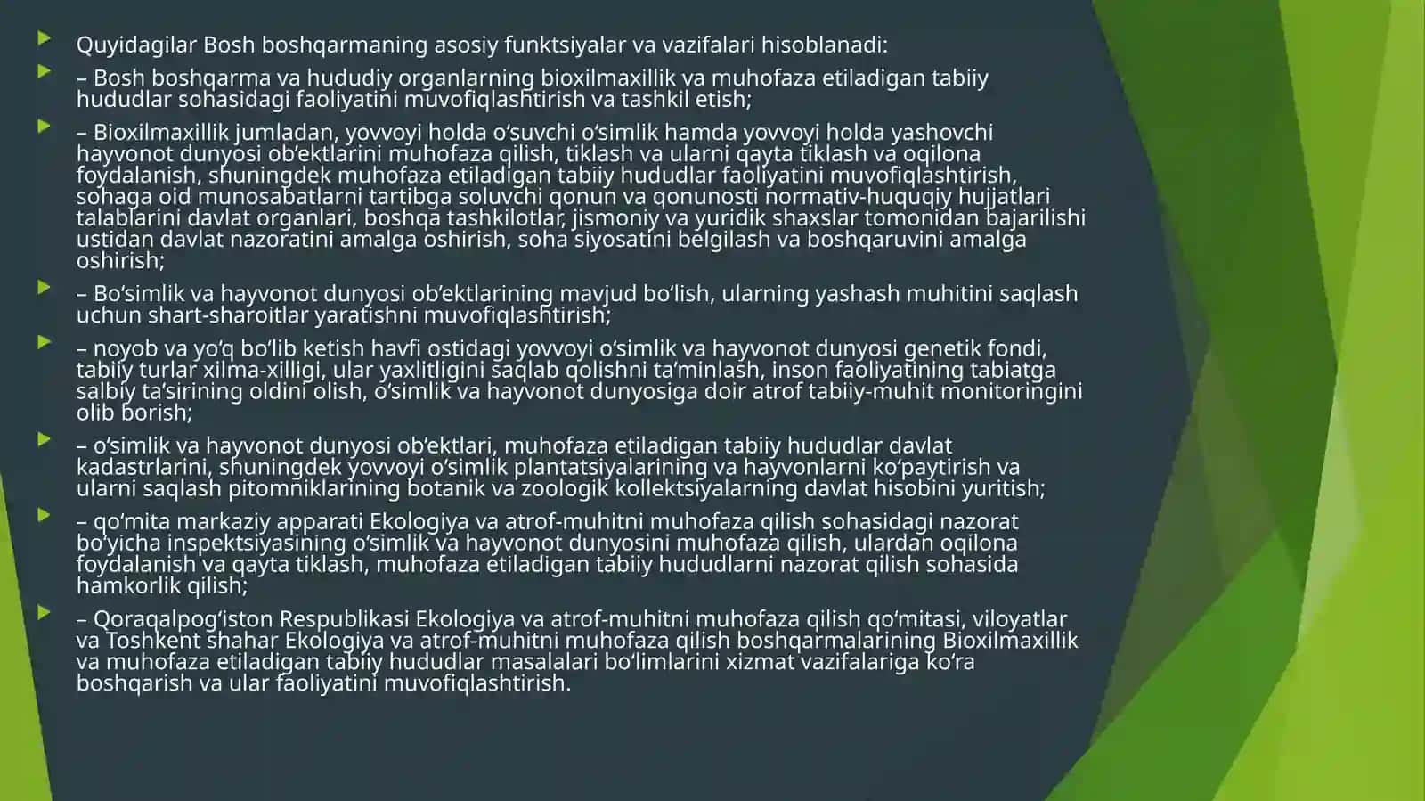 DEFEKTALOGIYA 5- EKALOGIYA FANI: XAYVONOT VA O’SIMLIK DUNUYOSINI MUHOFAZA QILISH 3