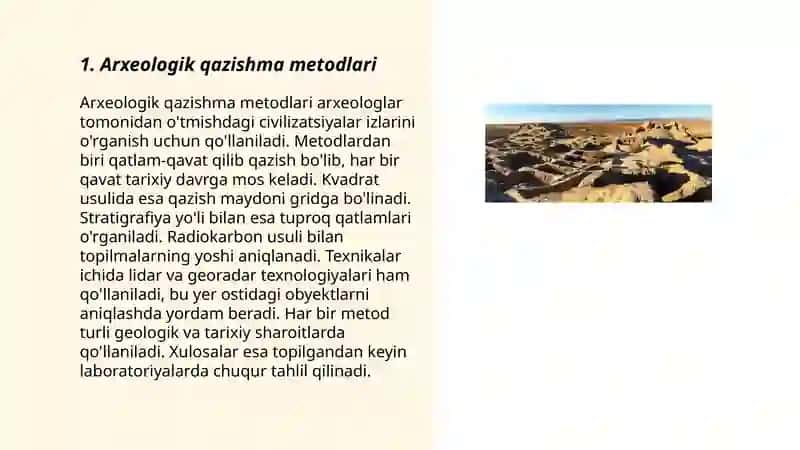 Arxeologik qazishmalar natijasi va muzey ishi 3
