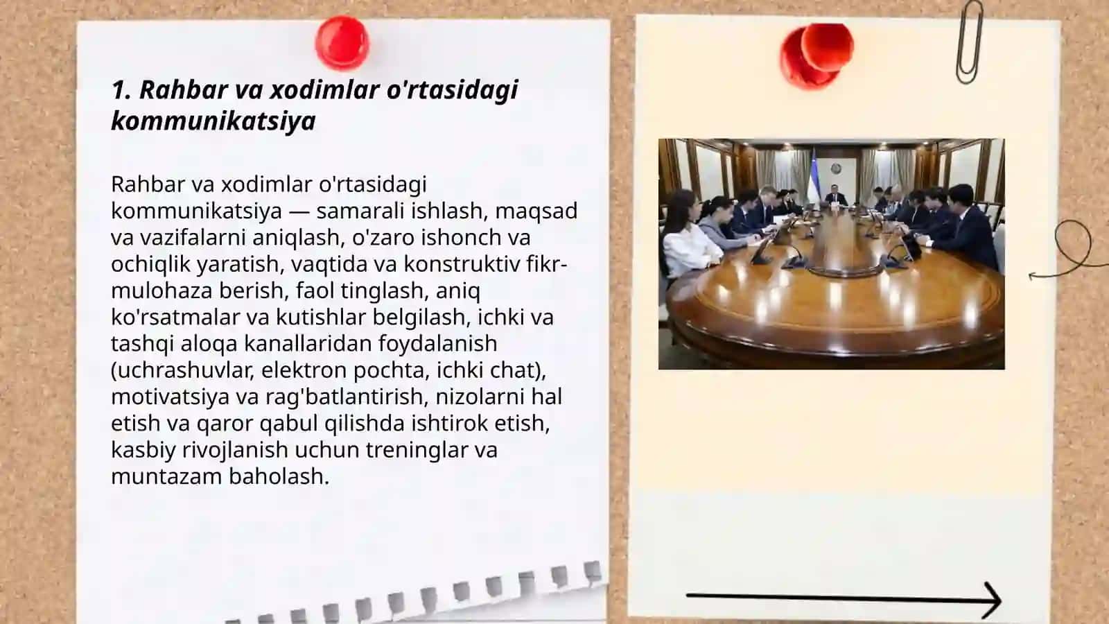 Taahkilotda xodimlarning munosabatlari 3