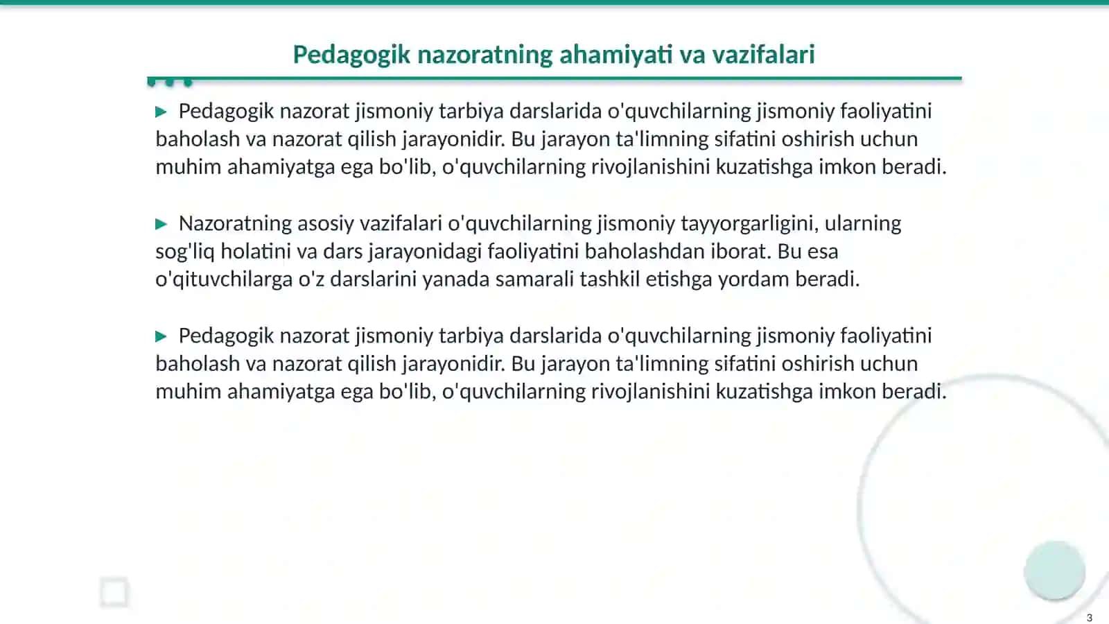 Jismoniy tarbiya darslarida pedagogik nazorat 3
