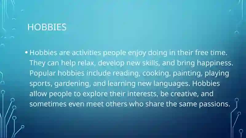 Sports and hobbies 3