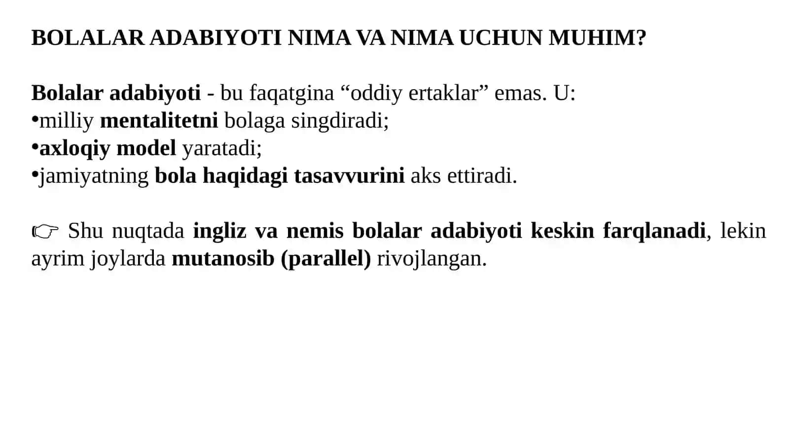 BOLALAR ADABIYOTI NIMA VA NIMA UCHUN MUHIM? 3