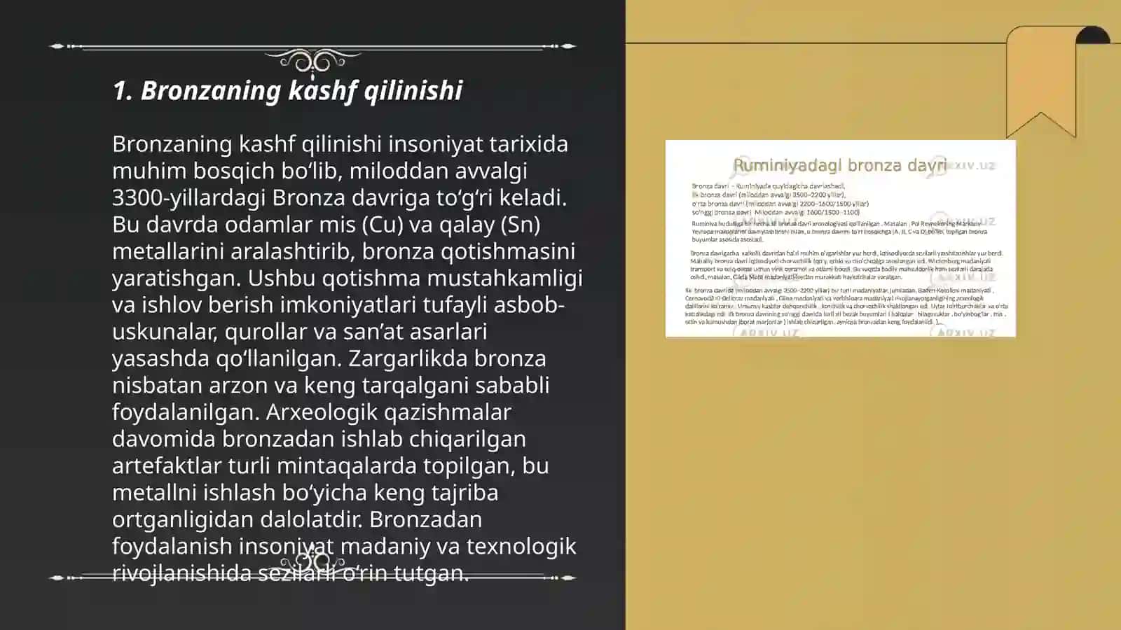 O'zbekistonda bronza davri 3