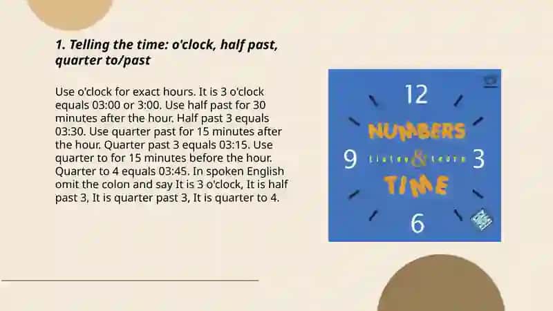 Time and number 3