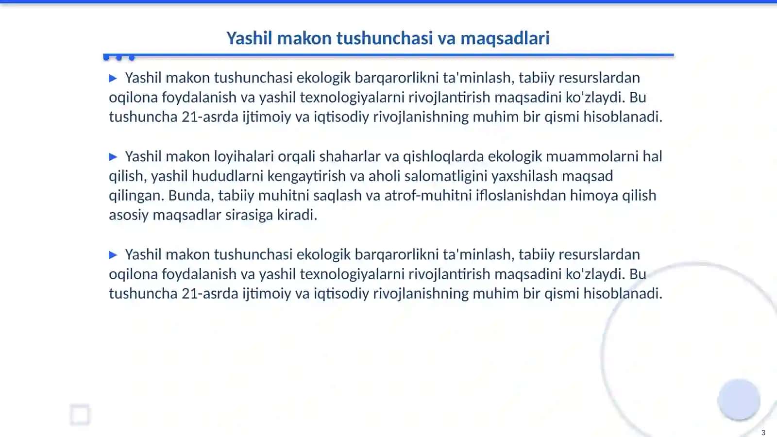Yashil makon startap loyihasi 3
