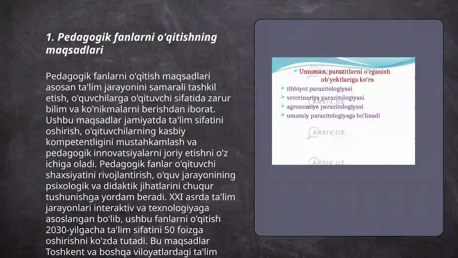 Pedagogik fanlarni oʻqitish metodikasi fanining predmeti maqsadi vazifasi 3