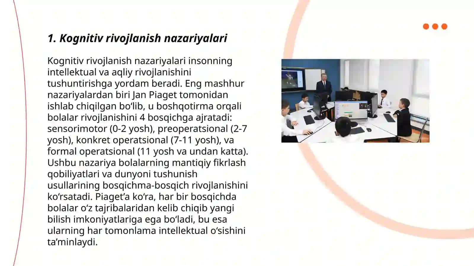 Kognitiv rivojlanish nazariyalari 3