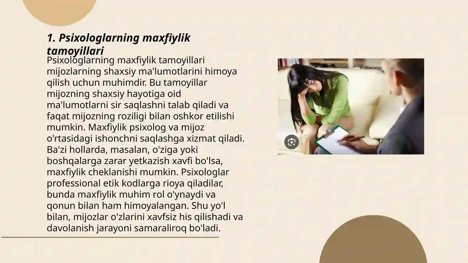 Psixologlarning maxfiylik tamoyillari 3