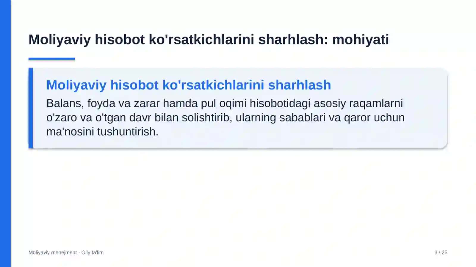 gid ekskursovodlik xizmatida moliyaviy hisobotdagi muhim ko'rsatkichlarni sharhlash 3317 3