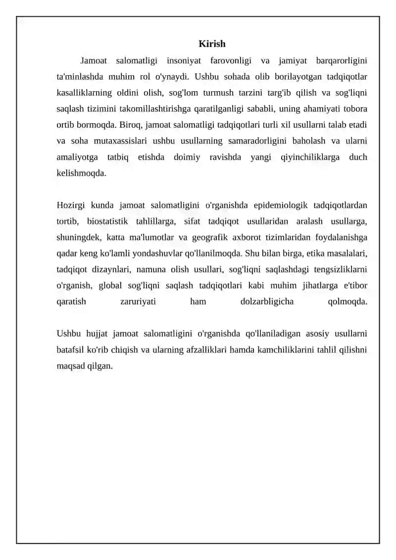 Aholi salomatligini õrganish uslubuyatlari 3