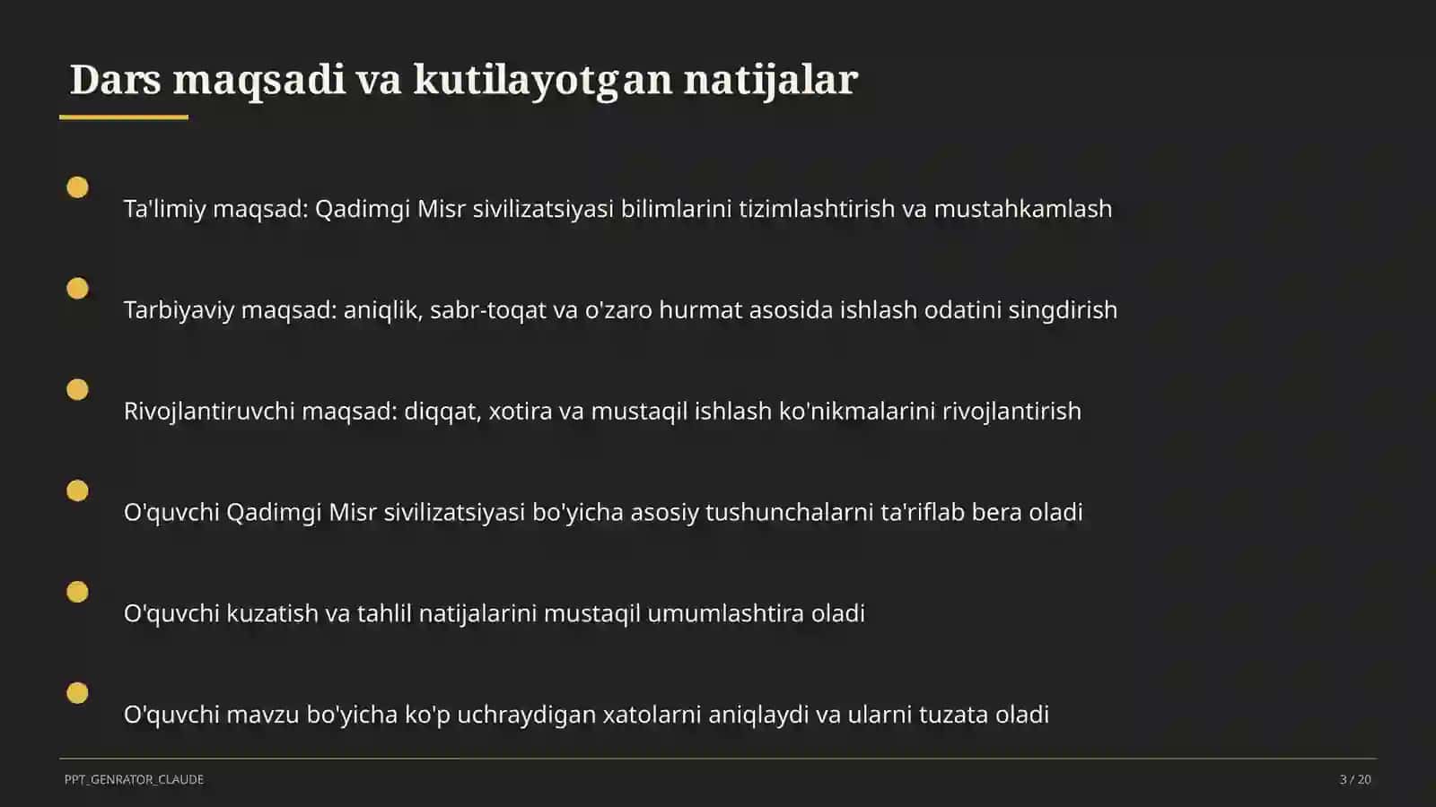Qadimgi Misr sivilizatsiyasi (6-sinf) 3